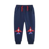 Kids Boys Embroidered Pants Fashion Sweatpants GASD-3131