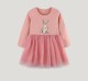 Kids Girls Long Sleeve Mesh Embroidered Princess Dress GASD-1567