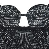 Hot Drill Backless Sling Mini Dress BY-C7035