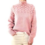 Solid Color High Collar Sweater GBLH-9856#