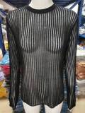 Long Sleeve Round Neck Thin Knit Top GBLH-9853#