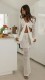 Tie Up V-neck Top+Cutout Long Skirt Knit Two-piece Set GBLH-9001#