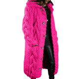Plus Size Long Sleeve Cardigan Sweater Coat GBLH-92288#