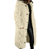 Plus Size Long Sleeve Cardigan Sweater Coat GBLH-92288#