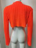 Long Sleeve Tight Irregular Sweater GBLH-9815#