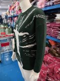 Loose Print Long Sleeve Sweater GBLH-98799#