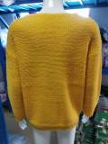 V-Neck Long Sleeve Knit Sweater GBLH-156#