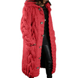Plus Size Long Sleeve Cardigan Sweater Coat GBLH-92288#