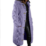 Plus Size Long Sleeve Cardigan Sweater Coat GBLH-92288#