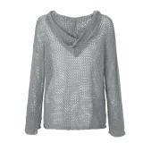 Hooded Loose Sweater Sunscreen Clothing GBLH-6039#