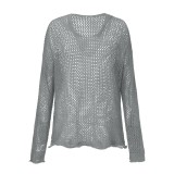Hooded Loose Sweater Sunscreen Clothing GBLH-6039#