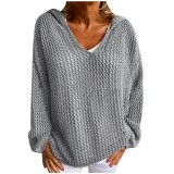 Hooded Loose Sweater Sunscreen Clothing GBLH-6039#