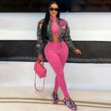 Camouflage Print Long Sleeve Jackets YNSF-2657