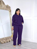 Long Sleeve Sweatshirt Hooded Two Piece Pants Set MK-3208