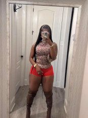 Pre Order: About 7 work days shipping Leopard Print Color Block Two Piece Shorts Set YUEM-110182