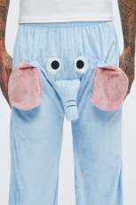 Sport Elephant Loose Velour Pants MUE-0238