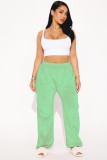 Sport Elastic Waist Loose Velour Pants MUE-8077