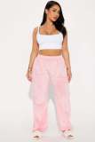Sport Elastic Waist Loose Velour Pants MUE-8077