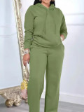 Long Sleeve Sweatshirt Hooded Two Piece Pants Set MK-3208