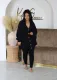 Solid Color V Neck Sweater Tight Pants 2 Piece Set GCNF-0222