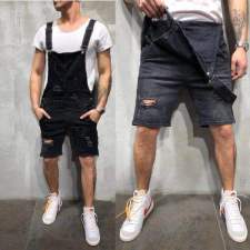 Men's Holes Washed Denim Back Shorts GDMY-919
