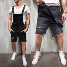 Men's Holes Washed Denim Back Shorts GDMY-919
