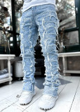 Men's Fashion Straight Brushed Jeans GDMY-CK3001
