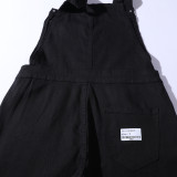 Men's Plus Size Denim Solid Color Back Pants Jumpsuit GDMY-1936