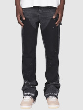 Men's Appliqued Denim Stacked Flare Jean  GDMY-MGD661