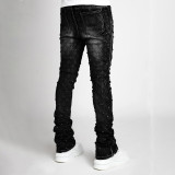 Men's Pearl Denim Stacking Straight Jeans GDMY-3038