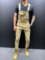 Men's Solid Color Slim Denim Pencil Back Pant GDMY-1928