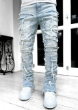 Men's Fashion Straight Brushed Jeans GDMY-CK3001