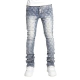 Men's Pearl Denim Stacking Straight Jeans GDMY-3038