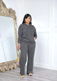 Long Sleeve Sweatshirt Hooded Two Piece Pants Set MK-3208