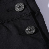 Men's Plus Size Denim Solid Color Back Pants Jumpsuit GDMY-1936
