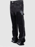 Men's Appliqued Denim Stacked Flare Jean  GDMY-MGD661