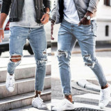 Men's Fashion Denim Holes Tight Jeans GDMY-1903