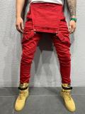 Men's Solid Color Slim Denim Pencil Back Pant GDMY-1928