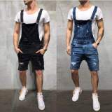 Men's Holes Washed Denim Back Shorts GDMY-919