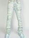 Men's Fashion Holes Denim Zipper Stacked Jeans GDMY-MGD1090