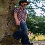 Men's Plus Size Punky Vintage Denim Flares Pant GDMY-2011