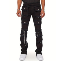 Men's Multi-pocket Straight Jeans GDMY-CK3010