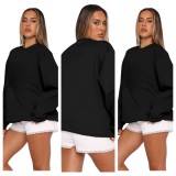 Plus Size Men&Women Long Sleeve Solid Sweatshirt YD-YD-0001