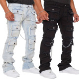 Men's Multi-pocket Straight Jeans GDMY-CK3010