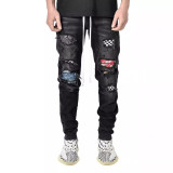 Men's Casual Washed Slim Pencil Jeans GDMY-1991