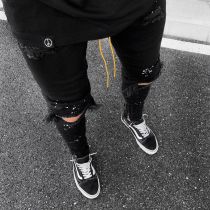 Men's Holes Slim Pencil Jeans GDMY-1973