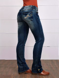 Fashion Embroidered Slim Straight Jeans GDMY-3006