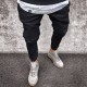 Men's Plus Size Solid Color Tight Jeans GDMY-1011