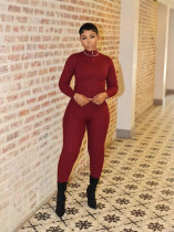 Long Sleeve Knits Slim Two Piece Pants Set TK-TK6341