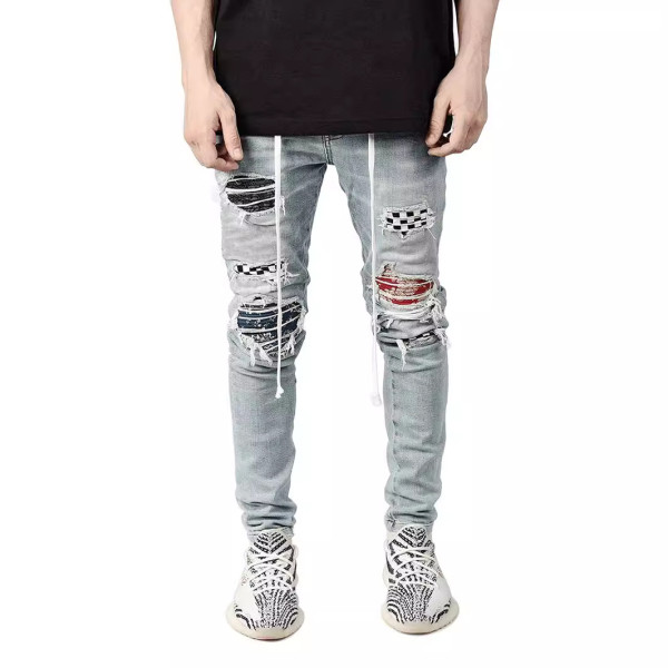 Men's Casual Washed Slim Pencil Jeans GDMY-1991